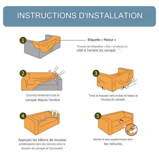 Comment installer une housse de canapé ?