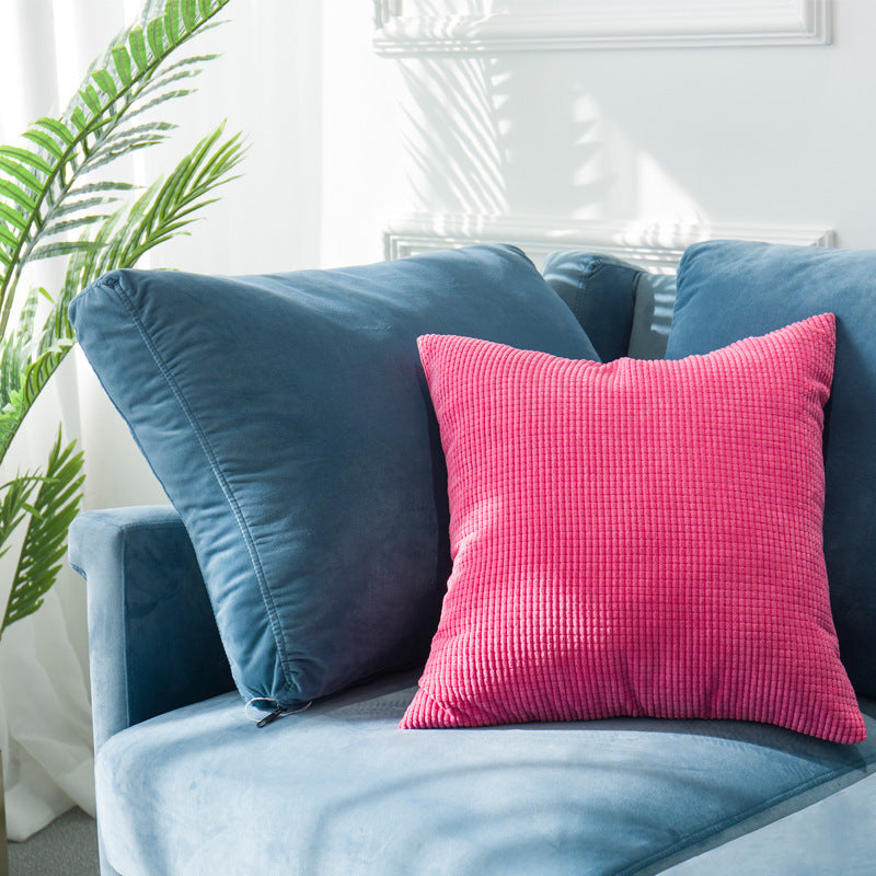 Housse de Coussin Carrée en Velours - Simplicité et Modernité