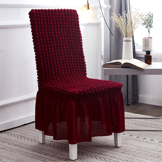 Housse de Chaise avec Jupe ChairGlam -Rouge