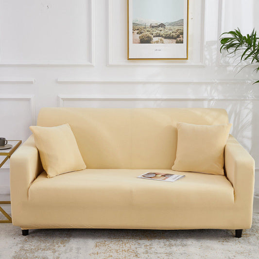 Housse de Canapé Extensible - Beige Élégance