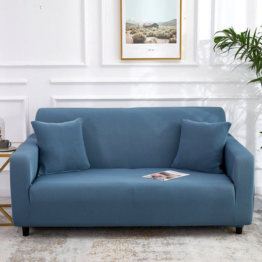 Housse de Canapé Extensible - Bleu Élégance