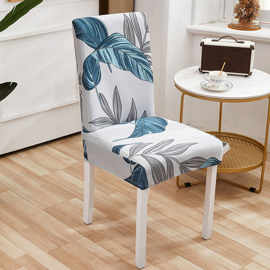 Housse de Chaise Extensible et Résistante aux Plis -Bleu