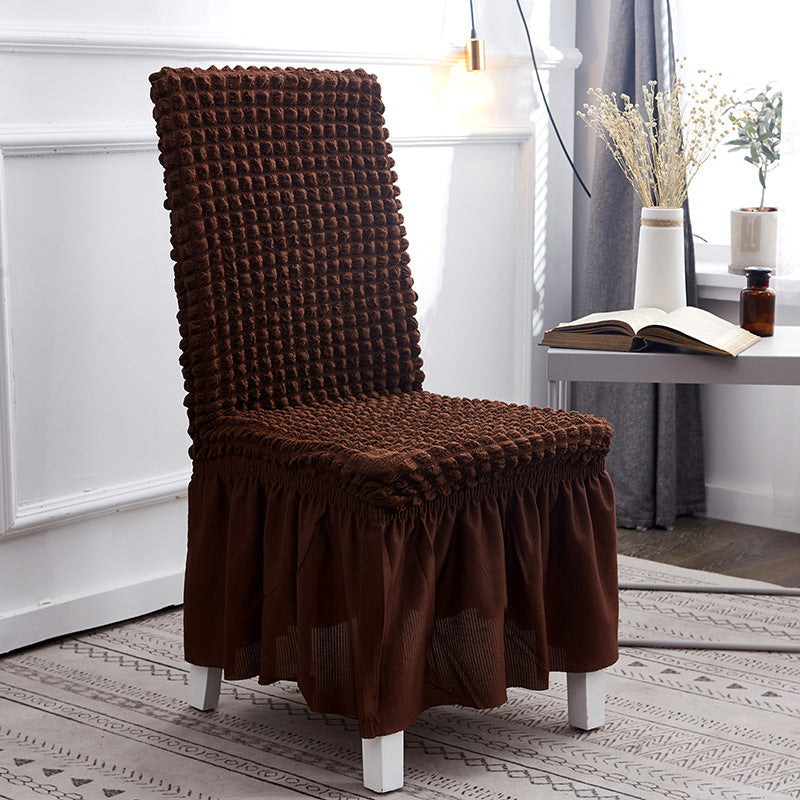 Housse de Chaise avec Jupe ChairGlam - Marron