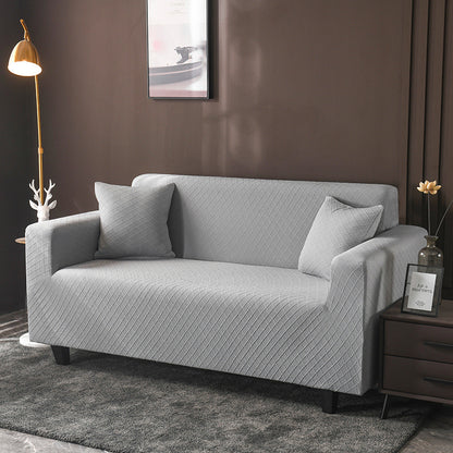 Housse de Canapé Élastique + Offre de 2 Housses de Coussin - Tons Neutres