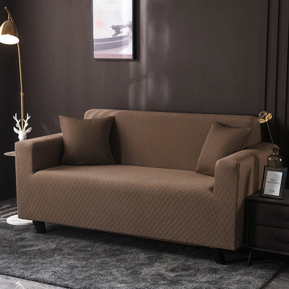 Housse de Canapé Élastique + Offre de 2 Housses de Coussin - Tons Neutres