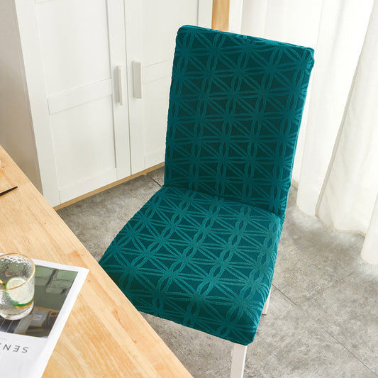 Housses de Chaises Pratiques Motif Géométrique - Vert Émeraude