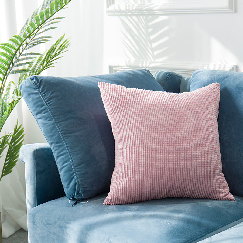 Housse de Coussin Carrée en Velours - Simplicité et Modernité