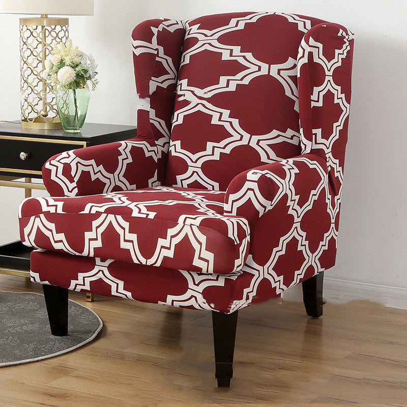 Housse de Fauteuil Extensible Imprimée -Rouge