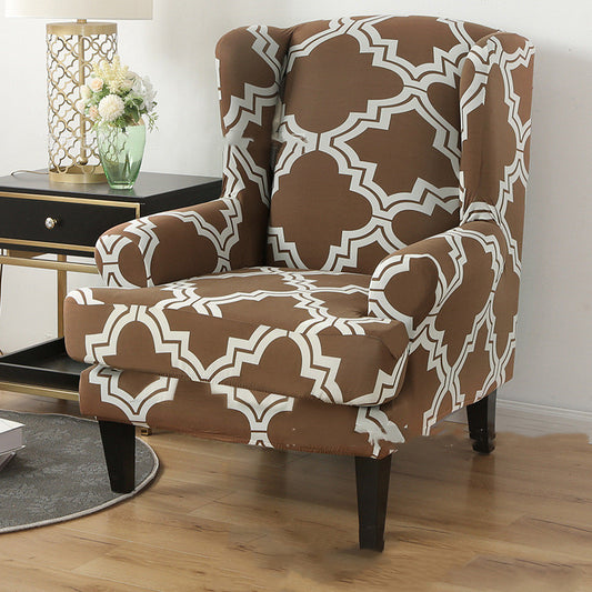 Housse de Fauteuil Extensible Imprimée -Camel