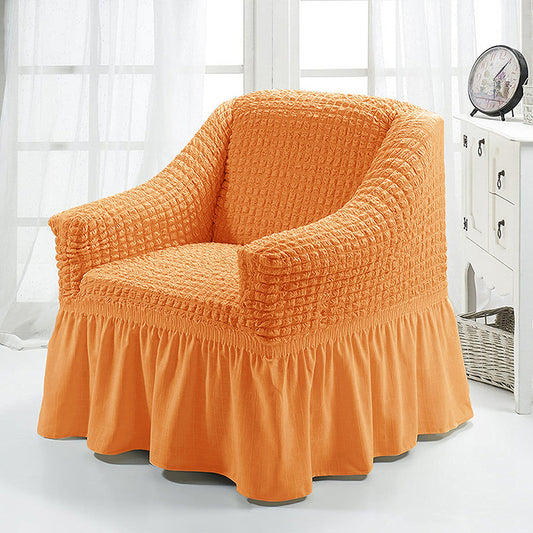 Housse de fauteuil avec Jupe SofaCharm -Orange