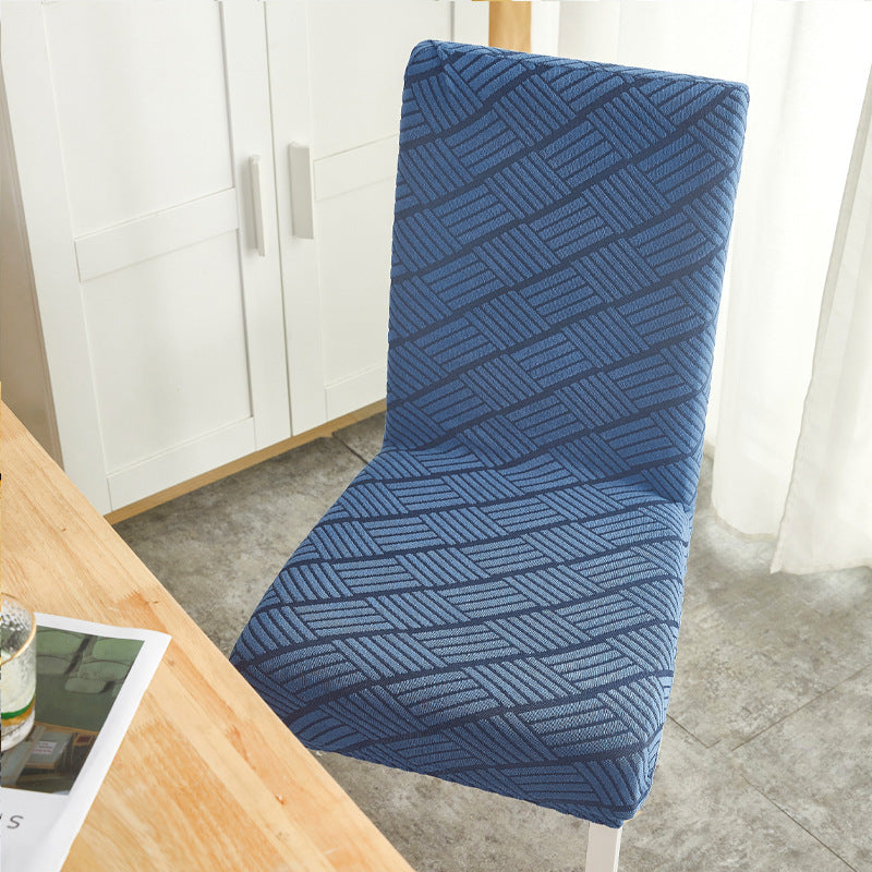 Housses de Chaise Motifs Tressés - Bleu foncé